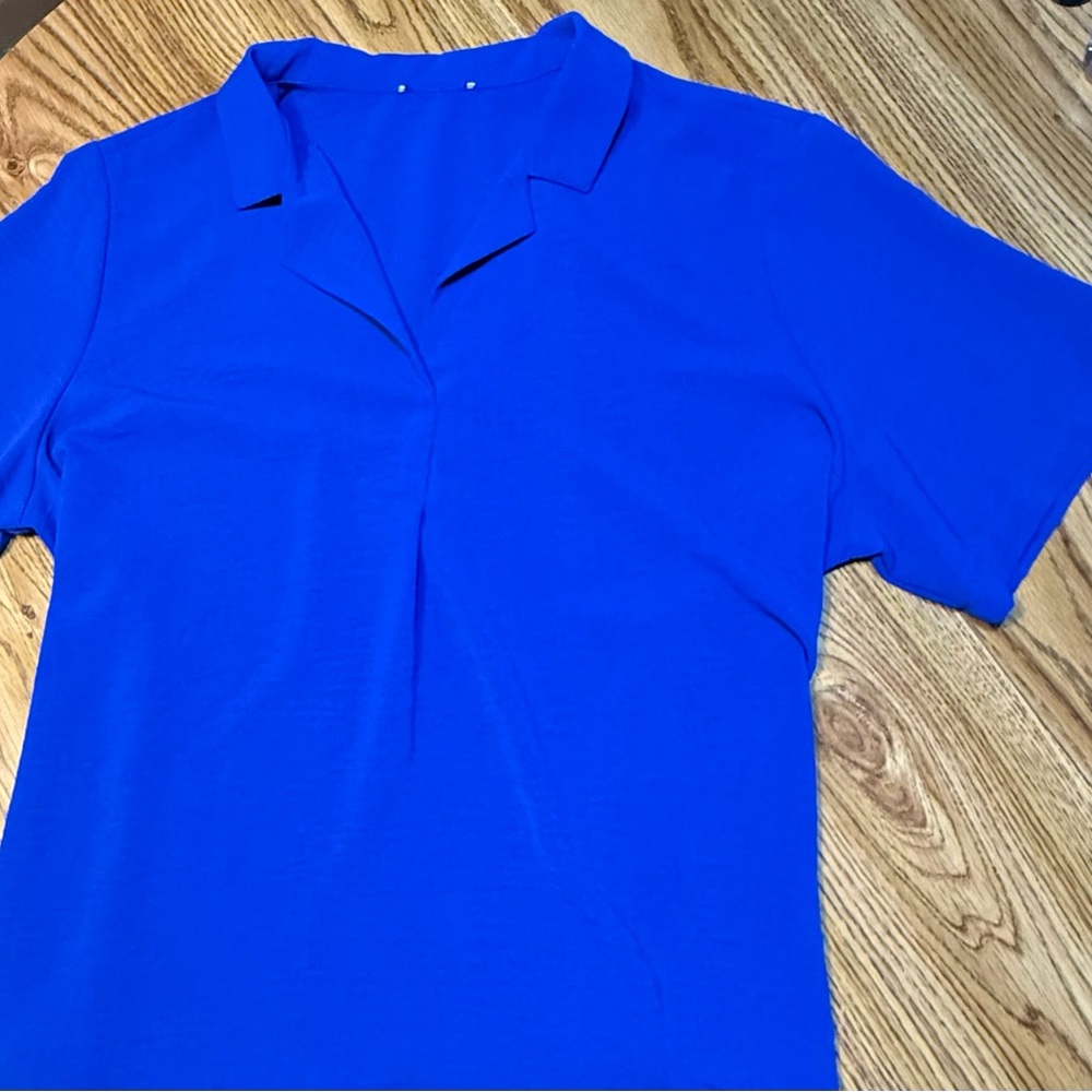 ROYAL BLUE Dressy Women’s Shirt/Blouse XL - Picture 5 of 8